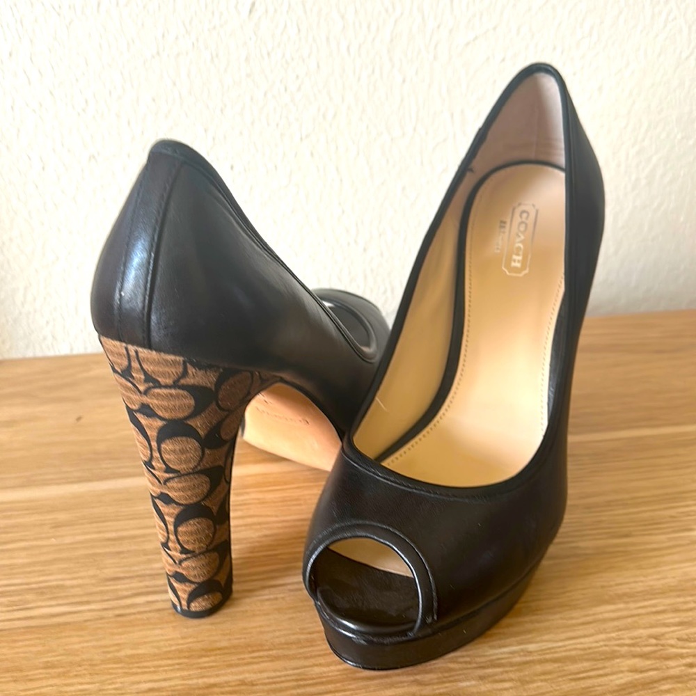 Coach Peep Toe Pumps